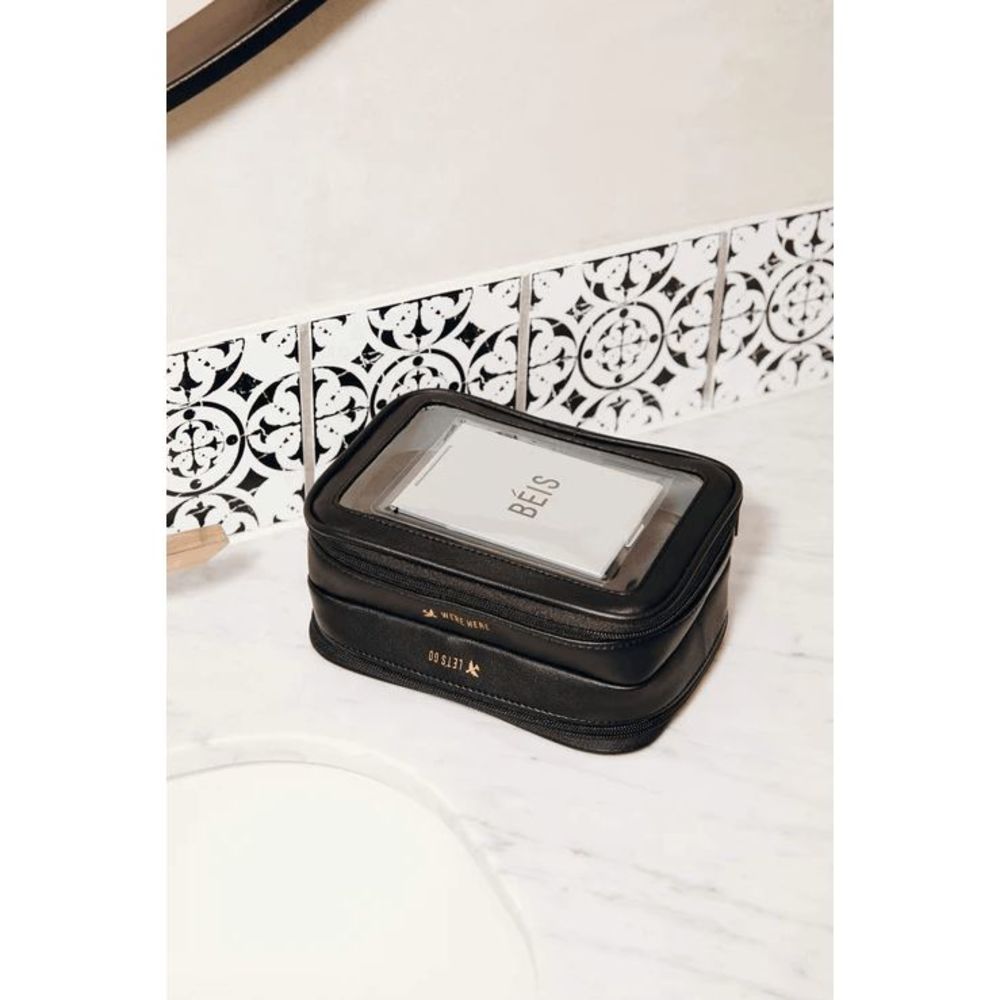 NWT Beis On the Go Essential Cosmetic Case in Black - Picture 6 of 7